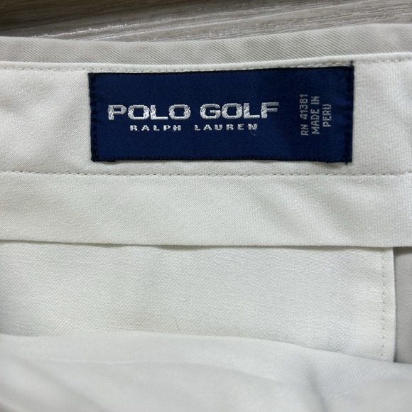 Polo Golf Ralph Lauren Men's 34 Flat Front Khaki Shorts‎ Golf Preppy - Picture 5 of 13